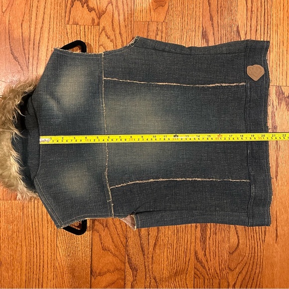 Groggy faux fur jean vest - Picture 6 of 6
